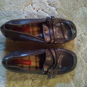 Brown loafers
